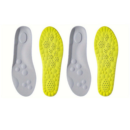 1Pair/2Pairs/4Pairs High Elasticity Latex Sport Insoles Soft Shoe Pads Arch Support Orthotic Insoles Breathable Deodorant Insole