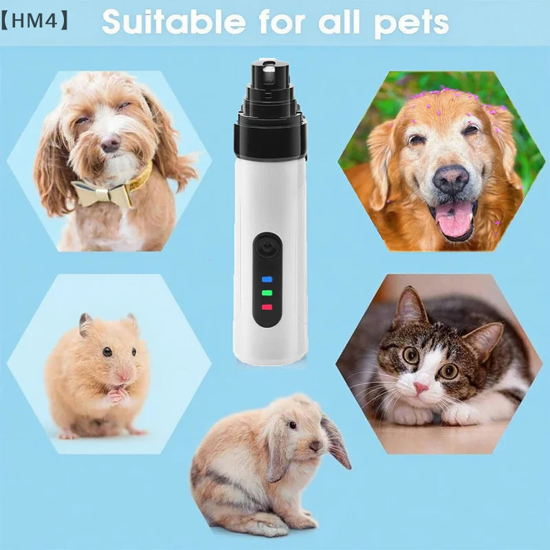 〔HM4〕Silent Groom Pro Nail Grinder, 2025 Upgraded Silent Groomer Pro Nail For Dogs, Rechargeable USB Charging Pet Nail Grinder