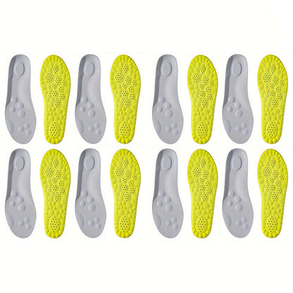 1Pair/2Pairs/4Pairs High Elasticity Latex Sport Insoles Soft Shoe Pads Arch Support Orthotic Insoles Breathable Deodorant Insole