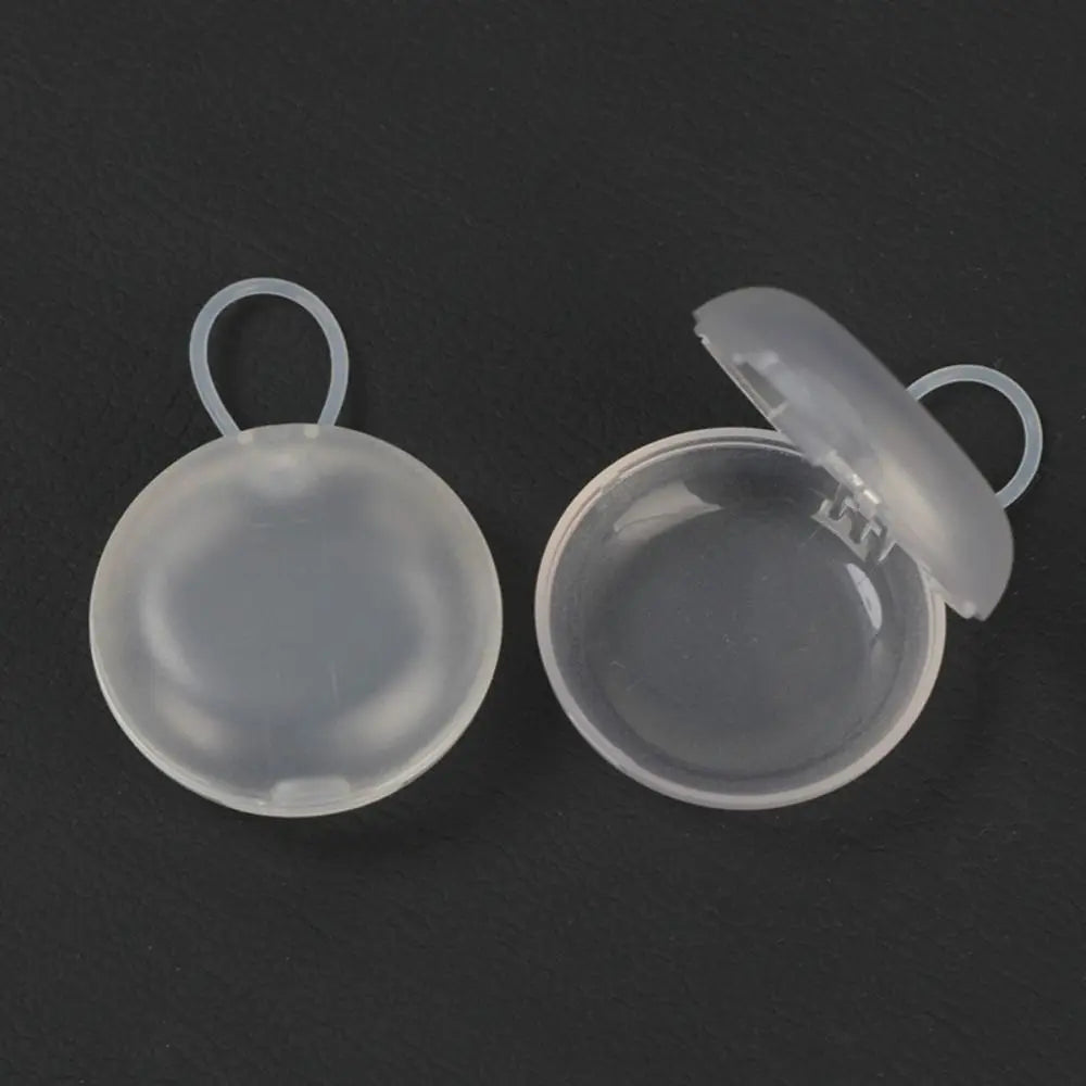 Portable Plastic Soundproof Earplug Box Round Shape Mini Earplug Storage Box Portable Earplug Box Sleeping Use