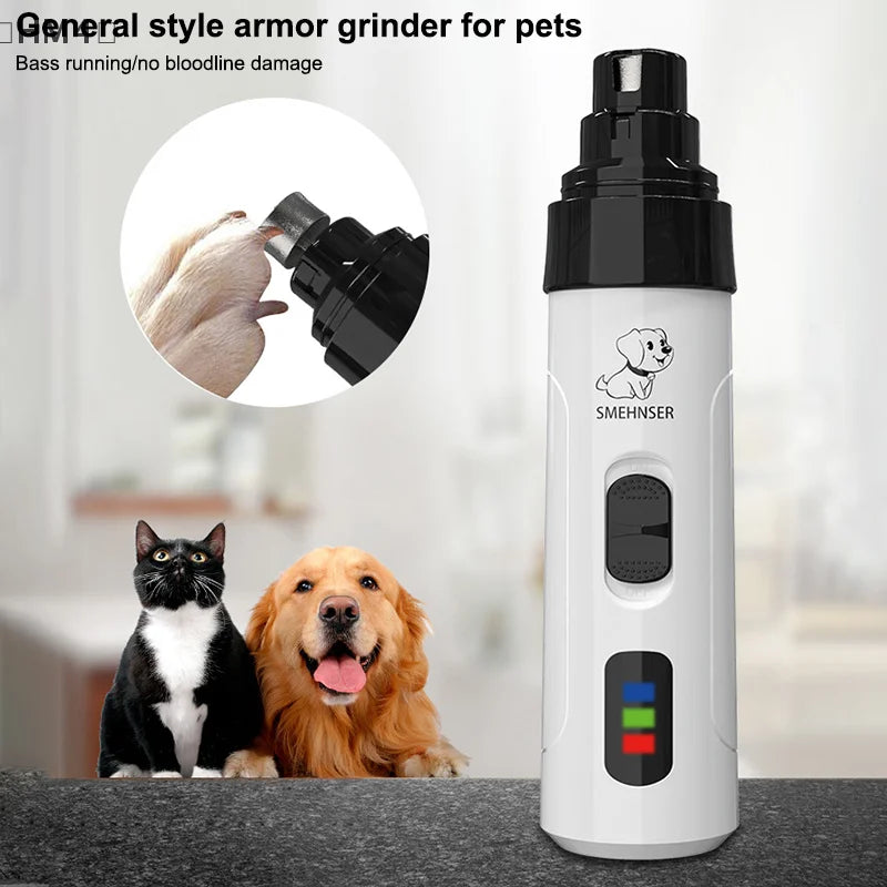 〔HM4〕Silent Groom Pro Nail Grinder, 2025 Upgraded Silent Groomer Pro Nail For Dogs, Rechargeable USB Charging Pet Nail Grinder