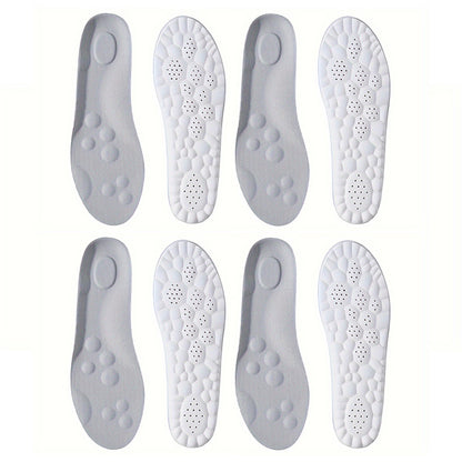 1Pair/2Pairs/4Pairs High Elasticity Latex Sport Insoles Soft Shoe Pads Arch Support Orthotic Insoles Breathable Deodorant Insole