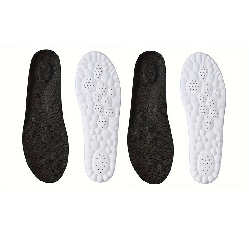 1Pair/2Pairs/4Pairs High Elasticity Latex Sport Insoles Soft Shoe Pads Arch Support Orthotic Insoles Breathable Deodorant Insole