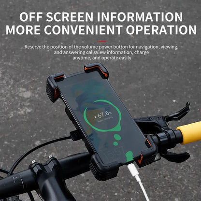 ESLNF Bike Phone Holder Universal 360° View Bicycle Phone Holder 4.5-7.2inch Mobile Phone Stand Shockproof Motorcycle Bracket