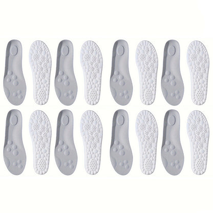 1Pair/2Pairs/4Pairs High Elasticity Latex Sport Insoles Soft Shoe Pads Arch Support Orthotic Insoles Breathable Deodorant Insole