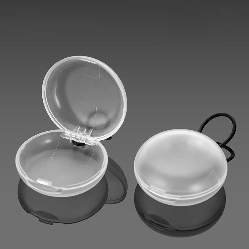 Portable Plastic Soundproof Earplug Box Round Shape Mini Earplug Storage Box Portable Earplug Box Sleeping Use