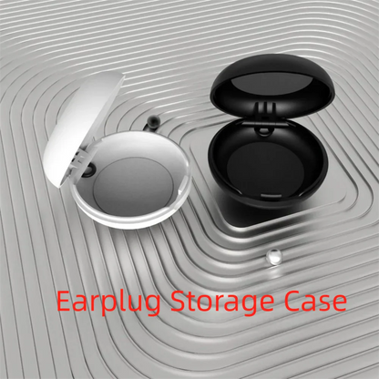 Portable Plastic Soundproof Earplug Box Round Shape Mini Earplug Storage Box Portable Earplug Box Sleeping Use