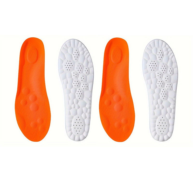 1Pair/2Pairs/4Pairs High Elasticity Latex Sport Insoles Soft Shoe Pads Arch Support Orthotic Insoles Breathable Deodorant Insole