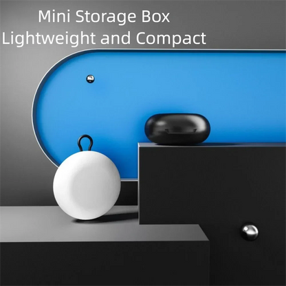 Portable Plastic Soundproof Earplug Box Round Shape Mini Earplug Storage Box Portable Earplug Box Sleeping Use