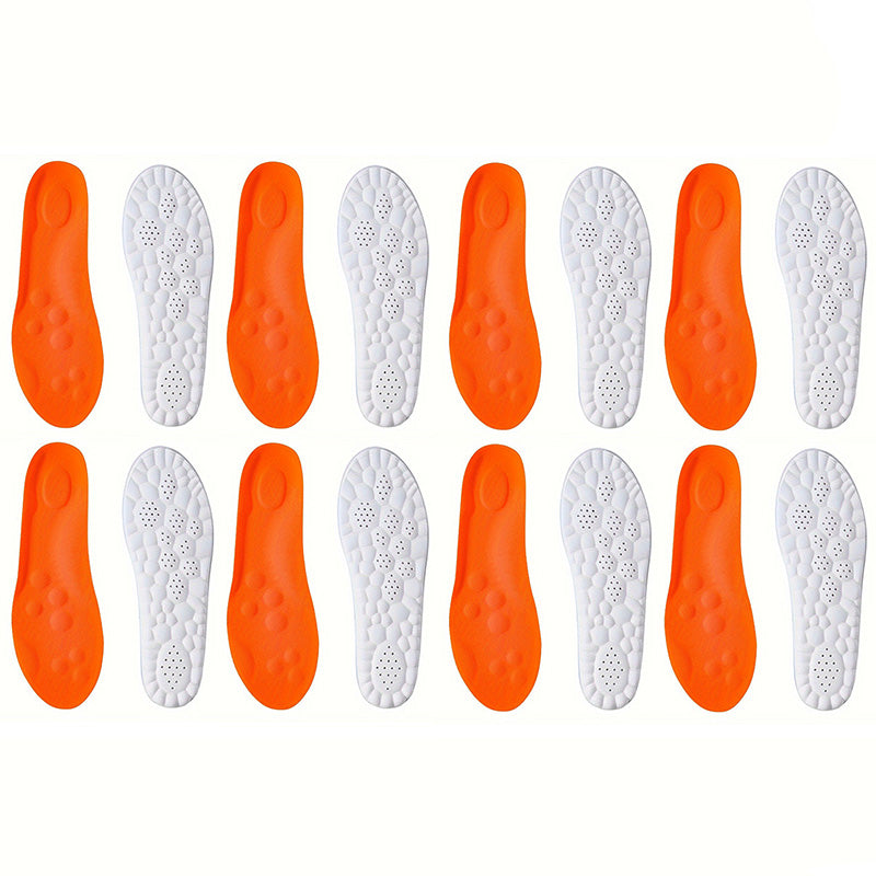 1Pair/2Pairs/4Pairs High Elasticity Latex Sport Insoles Soft Shoe Pads Arch Support Orthotic Insoles Breathable Deodorant Insole