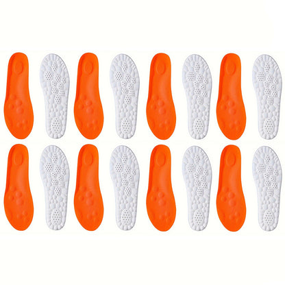 1Pair/2Pairs/4Pairs High Elasticity Latex Sport Insoles Soft Shoe Pads Arch Support Orthotic Insoles Breathable Deodorant Insole