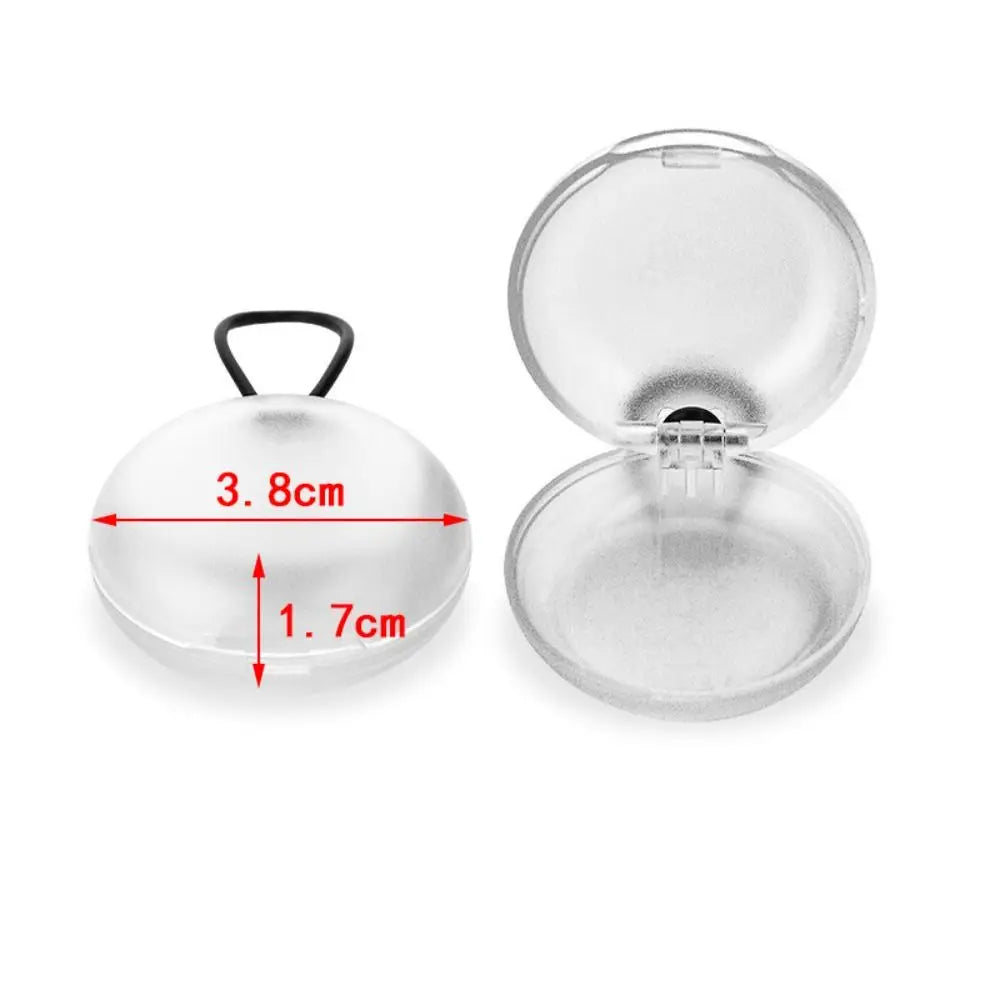 Portable Plastic Soundproof Earplug Box Round Shape Mini Earplug Storage Box Portable Earplug Box Sleeping Use