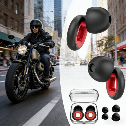 1-6 Pairs Motorcycle Noise Reduction Earplugs Soft Soundproof Anti-noise Mute Ear Plugs For Riding Sleeping Motorcycle Accessori